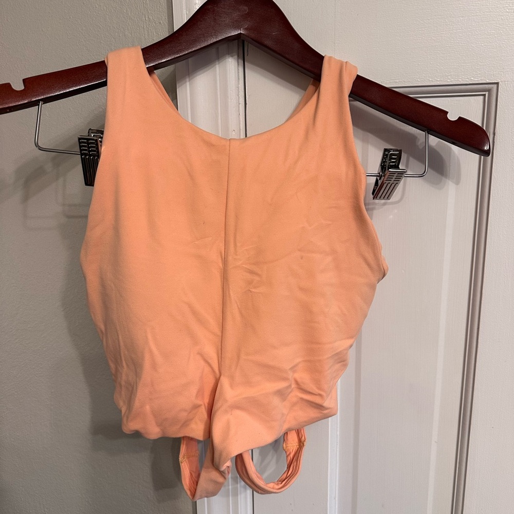 Athleta Light Coral Conscious Crop Bra